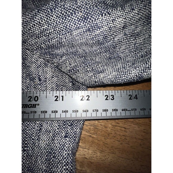 Vintage Ashford and Reede 100% Pure Silk Tweed Sport Coat Blazer Navy&White 44R - Picture 5 of 9